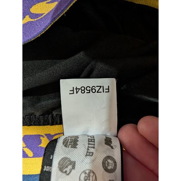 NBA Los Angeles Lakers Womens Athletic Legging Pants Sz 2XL Logo Spell Out Band - Picture 6 of 7